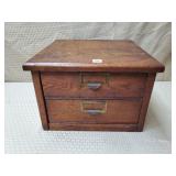 Small Antique Oak Cabinet