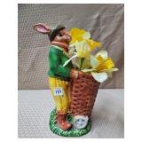 13 1/4" H Goebel German Bunny Planter Vase