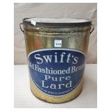 Swifts Old Fashioned Lard Tin Can