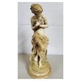 28 1/4" H Romanesque Goddess Ceramic Statue