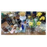 Large Lot of Assorted Vases, Lamps, Decoratives