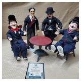 Lot of Charlie Chaplain, Laurel & Hardy Dolls