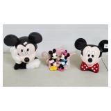 Mickey Mouse Head Planter & Pink Mickey Mouse