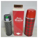 Aladdin Plaid Vaccum Bottle, NIB, Vintage