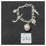 Sterling Charm Bracelet