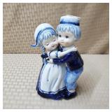 Handmade Delft Blue Col Dutch Boy & Girl