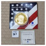 American Mint President Dollar Trials Gold Plated