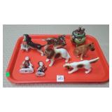 Occupied Japan & Japan Dog Figures,