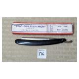 "Two Golden Men" Brand Barber Razor