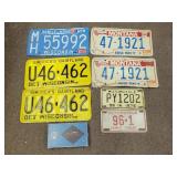 Ford Light Box & 5-Vintage Out of State Plates