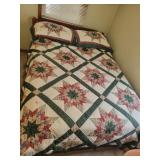 Full Size Vintage Hand Stitched Quilt