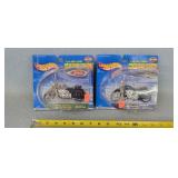 2- 1/18 Hotwheels Harley Davidson Motorcycles