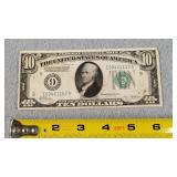 1928 $10 US Federal Reserve Note