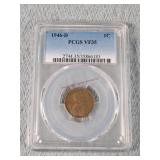 1946 - D Graded Wheat Cent - VF35