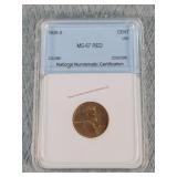 1936 S Wheat Penny - MS-67 Red