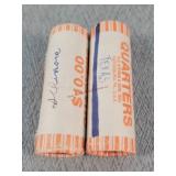 UNC Texas & Illinois $10 Rolls of Quarters