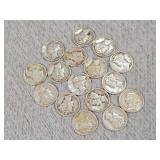 16- Silver Mercury Dimes