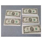 5- Walmart / Easter Legal $2 Notes