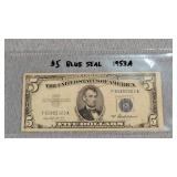 1953A $5 Silver Certificate