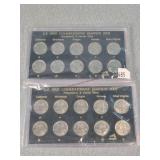 2- 2005 US State Commemorative Quarter Sets