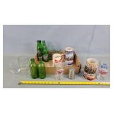 7UP Bottles, Beer Steins, Shot Glasses