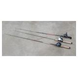 3- Thumb Stop Fishing Reels & Rods