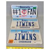 Twins License Plates