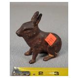 Old Cast Iron Rabbit Bank