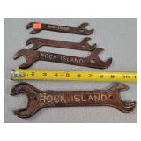 4- Vintage Rock Island Wrenches