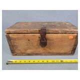 Vintage Wooden Toolbox 16"