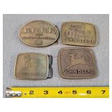 4- Vintage John Deere Belt Buckles