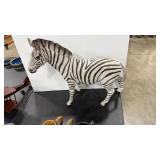 RESIN DECORATIVE ZEBRA 21" X 8" X 20"