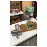 CENTRAL MACHINERY 13MM DRILL PRESS & TABLE VISE