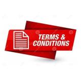 TERMS AND CONDITIONS: