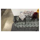 DECORATIVE GLASSWARE INCLUDING CRYSTAL & RUBY