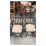 4 COUNTER HEIGHT SWIVEL STOOLS 18" X 18" X 24"