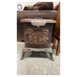 QUAD MFG. CAST IRON PARLOR STOVE 17" X 13" X 22"