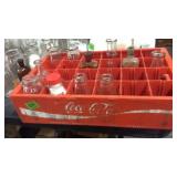 PLASTIC COKE FLAT & MISC BOTTLES