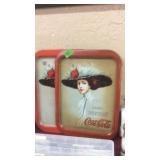 2 COCA COLA METAL TRAYS