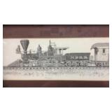 NORTHERN PACIFIC WESTBOUND BY JE COYLE FRAMED