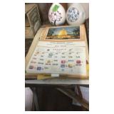 GROUP OF CALENDARS, ICE CREAM BOXES, DIARY