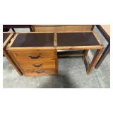 WOOD GNP ORIGIN 3-DRAWER DESK 49" X 16" X 28"