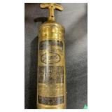 VINTAGE PYRENE BRASS FIRE EXTINGUISHER