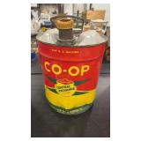 VINTAGE CO-OP FARMERS UNION 5 GALLON FUEL CAN