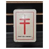 ANTQ METAL WALL MOUNT FIRST AID CABINET 7.5"X5"X3"