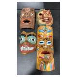 4 PACIFIC NORTHWEST TRIBAL MASKS