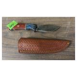 DAMASCUS KNIFE & SHEATH