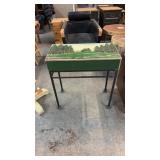 HAND PAINTED FOREST STORAGE TABLE, 27"X14"X29"