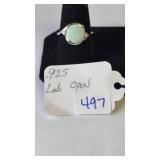 925 LAB OPAL RING