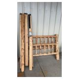 FULL LOG BED FRAME